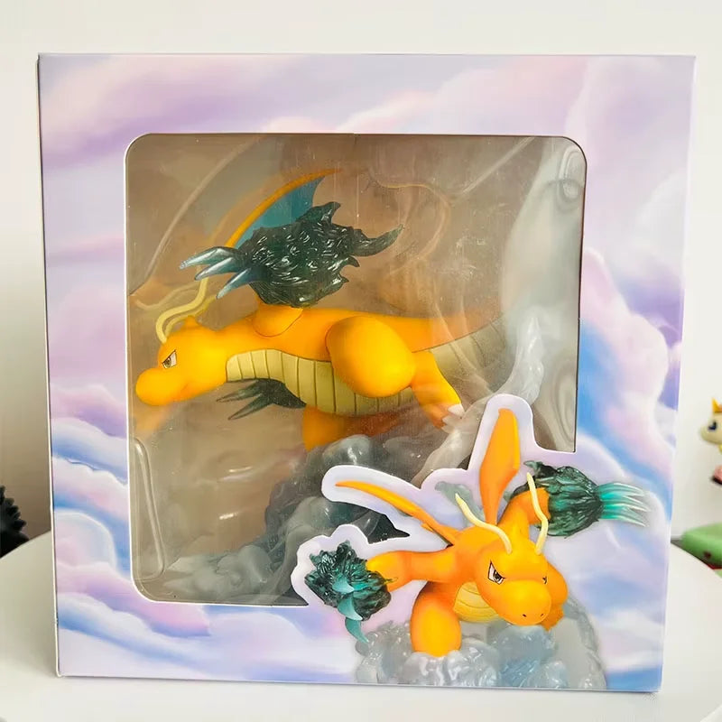 Pokeman Anime Figure Dragonite Figures 16cm PVC Statue Figurine Model Collection Desktop Decoration Children Birthday Toy Gifts