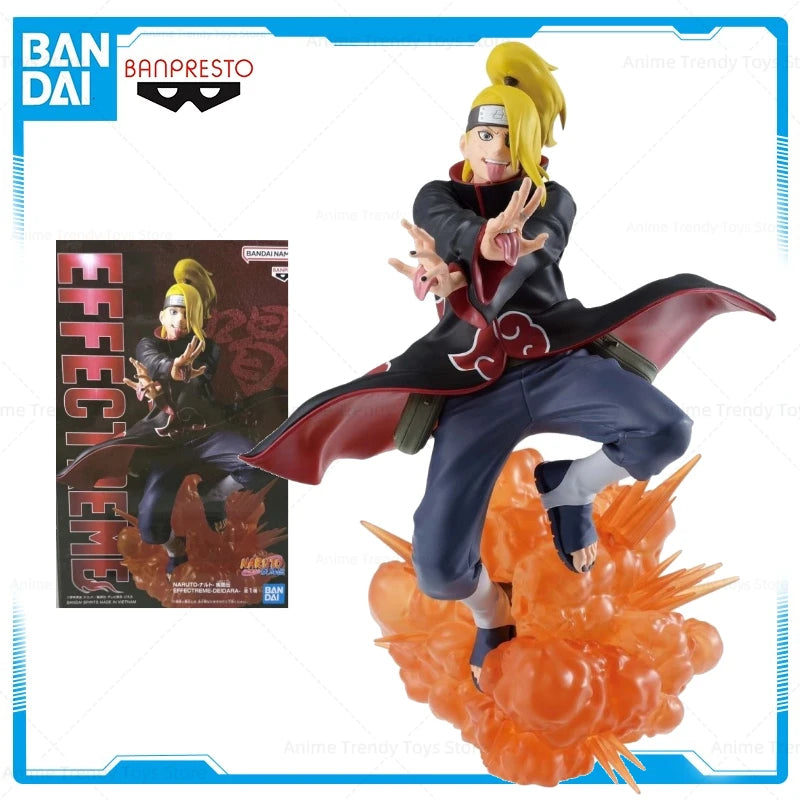 In Stock Original Banpresto EFFECTREME Naruto Shippuuden Deidara 18Cm Action Figure Anime Toys Gift Collectible Model WY