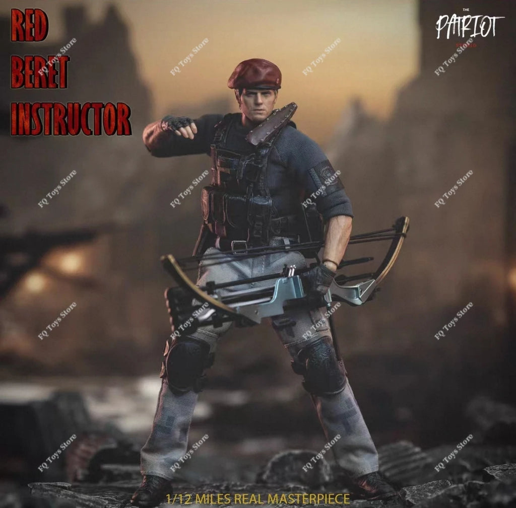 In Stock Patriot Studio 1/12 Scale H.C.F Undercover Red Beret Instructor Jack Crowsa 1.0 Full Set 6in Action Figure Model