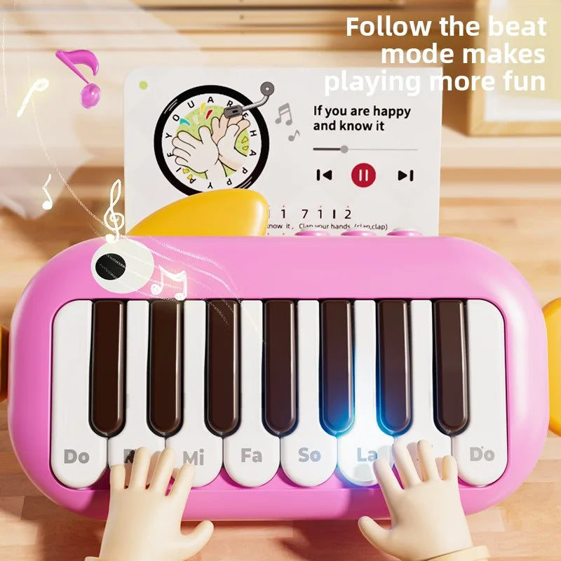 Baby Music instruments Montessori Electronic Multifunctional Music Pocket Piano Keyboard Toy Learning Educational Games for Kids
