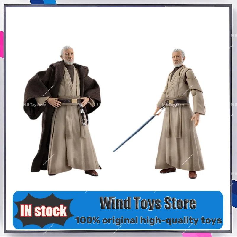 Original in Stock Bandai SHF Star Wars Ben Kenobi A New Hope Classic Figure View Finished Anime Action Figure Gift for Boys