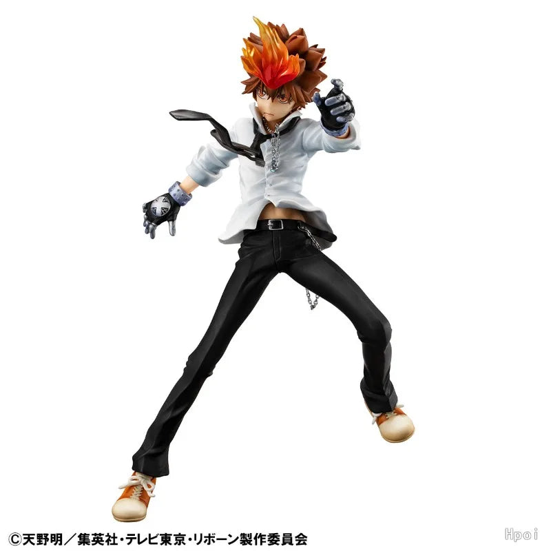 Megahouse Original GEM Home Tutor HITMAN REBORN! Series Yunque Gongmi\Sawada Tsunayoshi Not Movable Figure Statue Model Toys