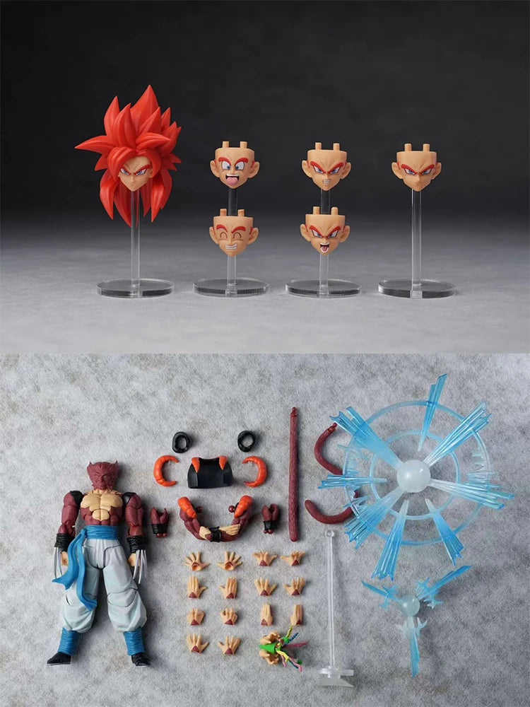 KAMIONE Dragon Ball GT 3.0 Gogeta 03AB Action Figure SSJ4 Gogeta Figure Super Saiyan 4 Gogeta Figurine SHF Collectible Model Toy