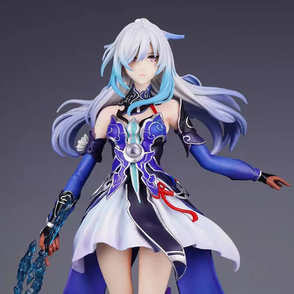 29CM Anime Game Honkai: Star Rail jingliu Figure Standing Sword Animation Model Toy Gift Collection Decorative Ornaments PVC