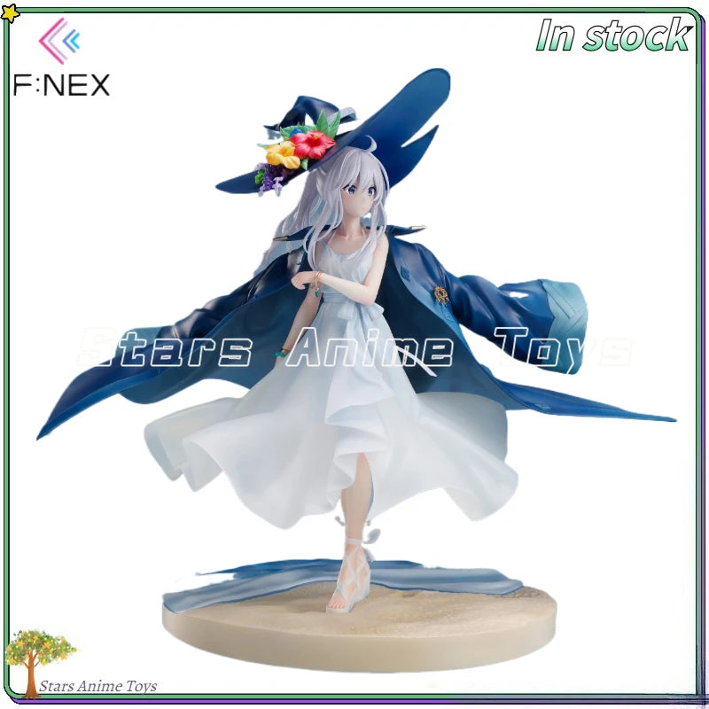 Original F:NEX THE JOURNRY OF ELAINA Elaina Summer White Skirt 1/7 PVC Animation Figures Ornaments Collection Toys