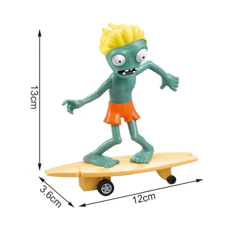Anime Figures Plants vs. Zombies Toys Giant Zombie Surfing Zombies Crazy Dave Game Model PVZ Dolls for Children Christmas Gifts