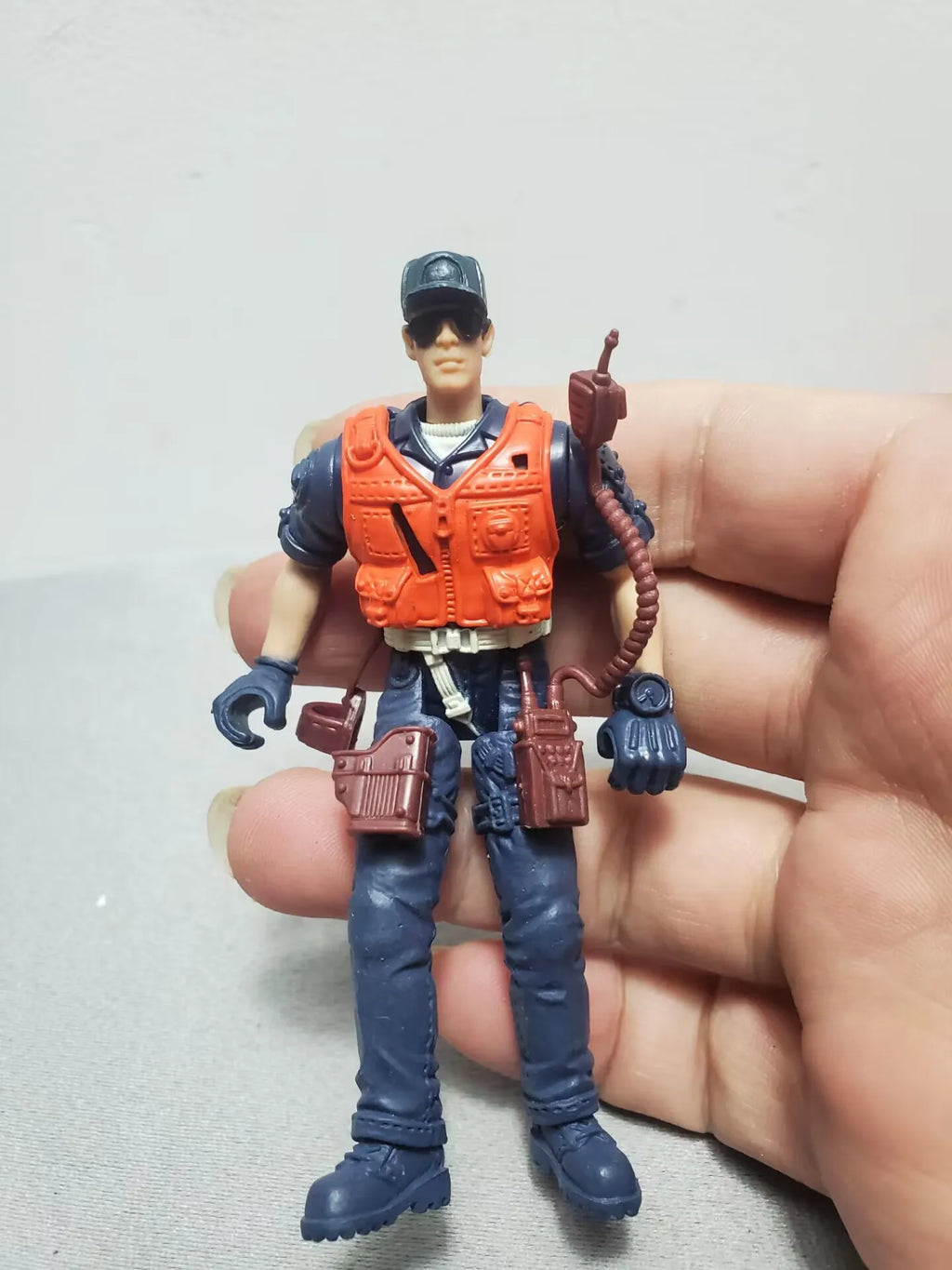 9cm 3.75" Solider Farmer Worker Military Police Action Figure Limite Collection Pirate Player Model Toy Gift for Kid Child Adult