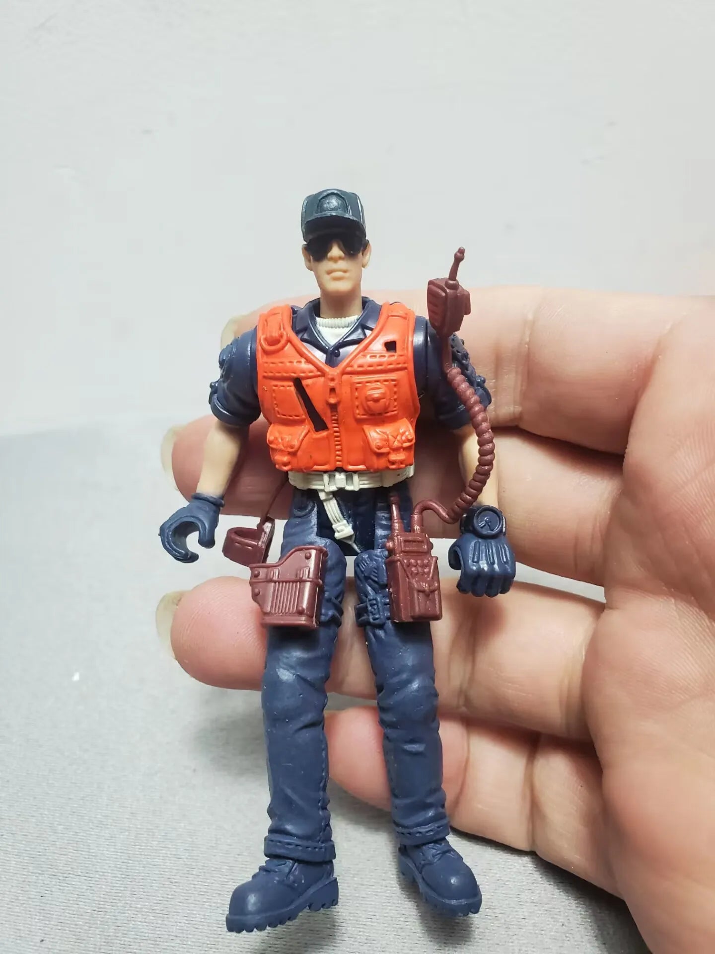 9cm 3.75" Solider Farmer Worker Military Police Action Figure Limite Collection Pirate Player Model Toy Gift for Kid Child Adult