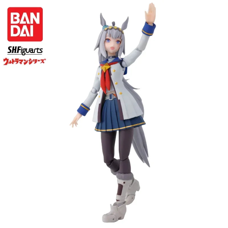 In Stock Bandai Original S H Figuarts Pretty Derby Oguri Cap Model Doll Brand New Boxed Action Figure Anime Characters Garage
