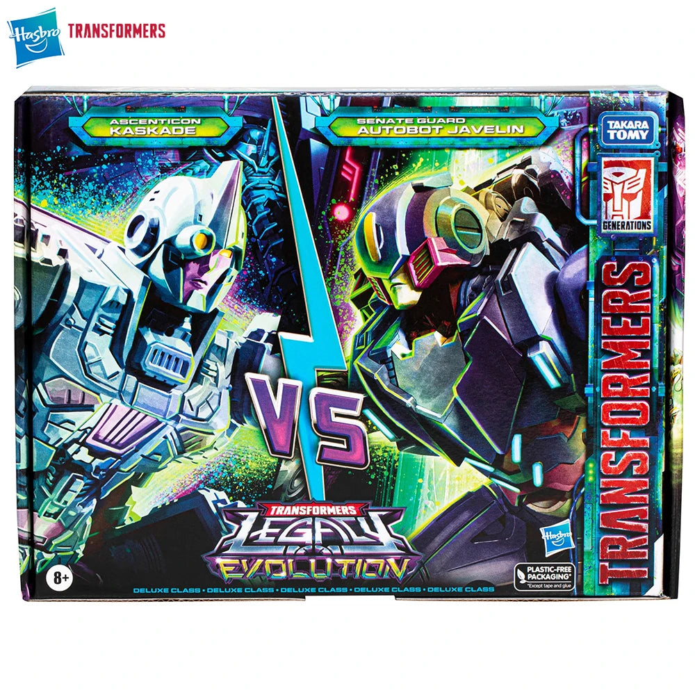 [In-Stock] Hasbro Transformers Legacy Evolution Deadeye Duel Javelin & Kaskade 2-Pack Collectible Anime Action Model Figure Toys