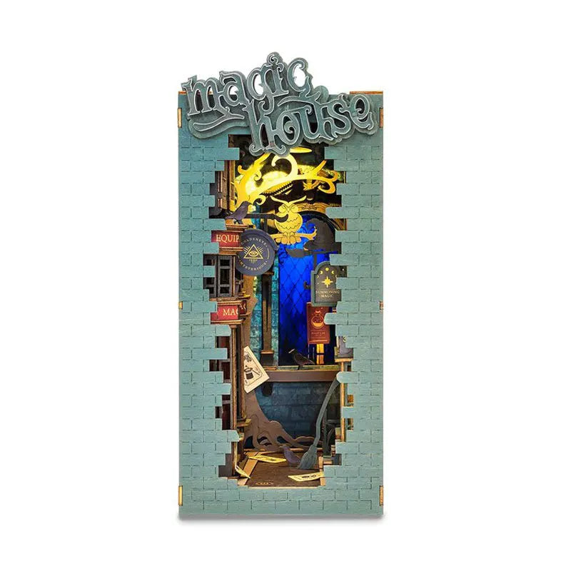 Robotime Rolife Book Nooks-Serie Geschichten in Büchern 4 Arten DIY Holzminiaturhausmöbel Sakura Densya TGB01 Dropshipping