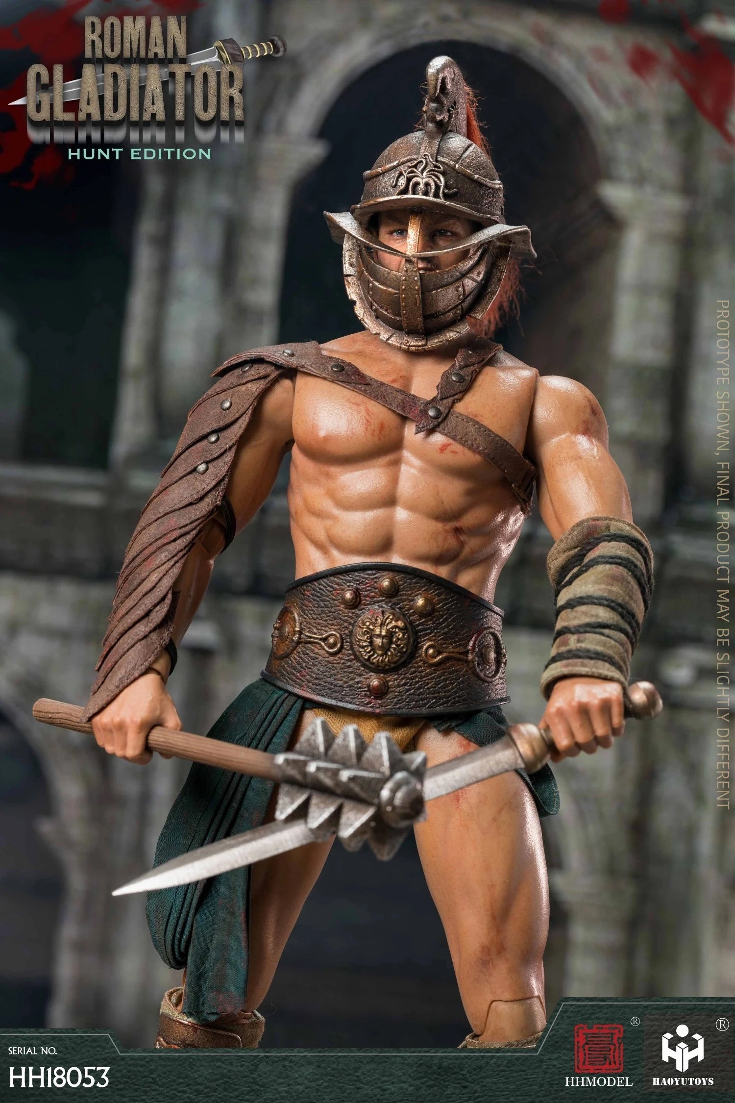 HHMODEL HAOYUTOYS 1/6 Roman Gladiator Imperial Legion Action Figure Model, Hunting Edition Collectible Toy Gift for Adults Fun