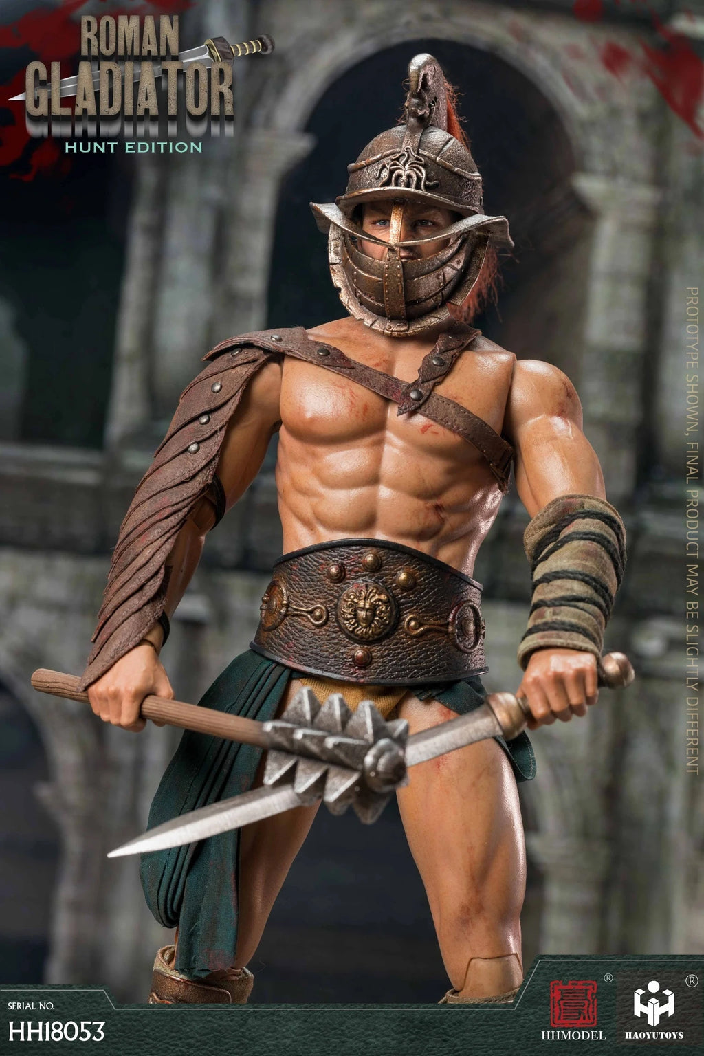 HHMODEL HAOYUTOYS 1/6 Roman Gladiator Imperial Legion Action Figure Model, Hunting Edition Collectible Toy Gift for Adults Fun