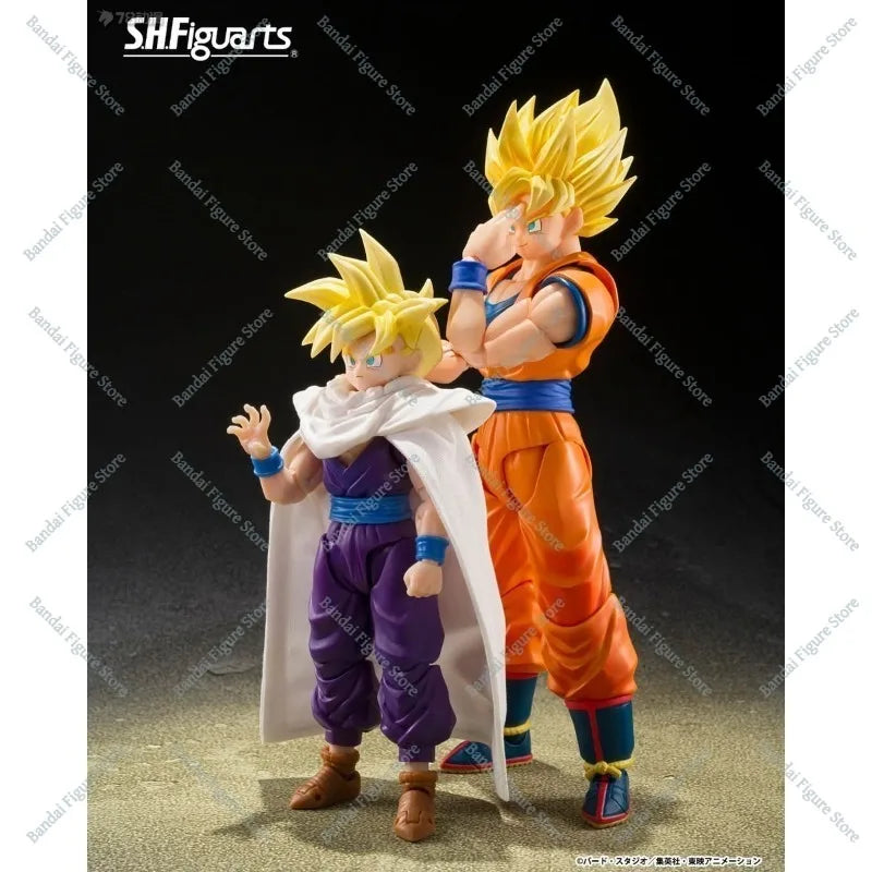 Original Bandai S.H.Figuarts Shf Super Saiyan Son Goku 3.0 The Beginning of the Decisive Battle Dragon Ball Z Figures Model Toys