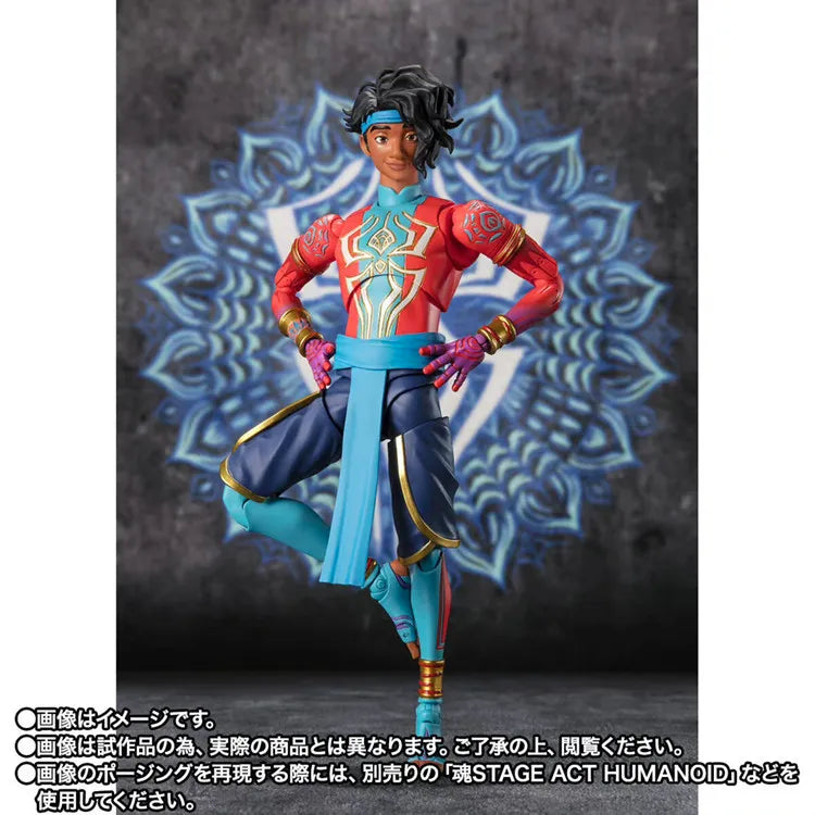 In Stock Bandai PB SHF Spider-Man Indian Spider-Man Parallel Universe 2 Across The Universe Movable Collection Gift