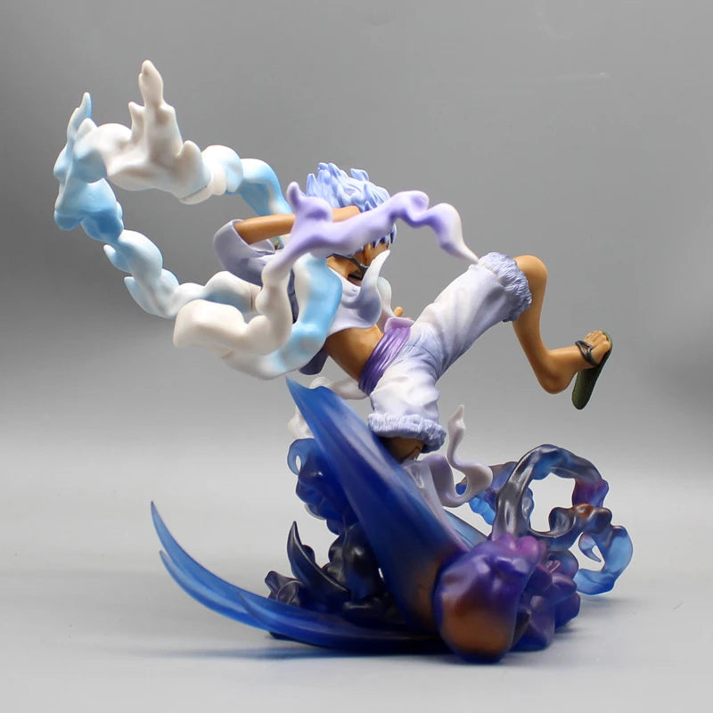 22 см One Piece Monkey D Luffy Аниме Фигурка GK Gear Fifth Nika Sun God Манга Статуя PVC Екшън Фигурка Колекция Модел Играчка Подарък