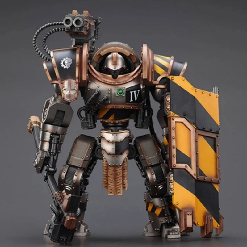 JOYTOY Iron Warriors Iron Circle Domitar-Ferrum Class Battle-automata With Karceri Battle Shield And Graviton Crusher 1/18Figure