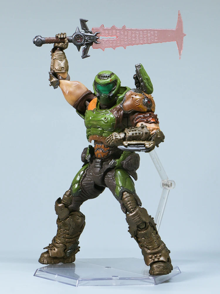 Doom Figma Doom Eternal SP-140 Doom Guy Doom Slayer 1/12 16CM  Action Figure Collection Game Model Statue Anime Movable Toy Gift