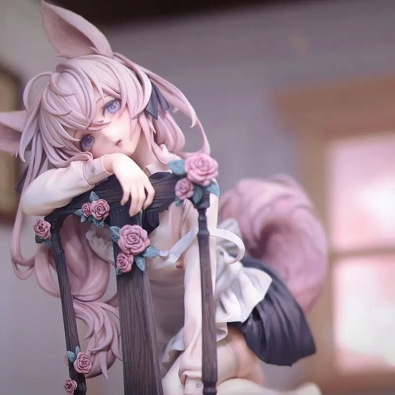 GK Rabbit Flovra Anime Girl Collectible Figure Toy Model for Shelf Decoration Ideal Gift for Fans of Action Figures