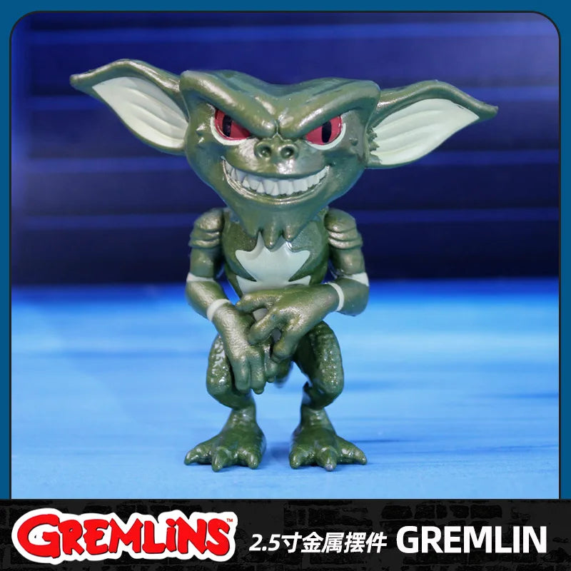 New In Stock Original Gremlins GIZMO STRIPE MOHAWK 2.5-inch Metal Ornament Figures Decoration Toys Gifts Collection