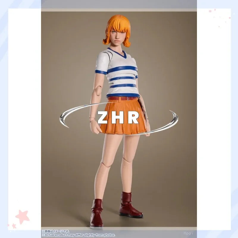В наличност One Piece SHFiguarts Live версия Luffy Zoro Nami Анимационен модел Екшън фигурка Играчка Колекция Подарък