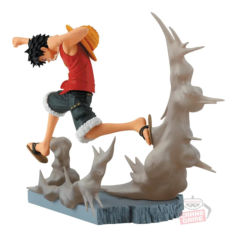 Bandai Original BANPRESTO One Piece Senkou Zekkei Monkey D. Luffy Rob Lucci PVC Anime Actionfigur Sammlermodell Spielzeug