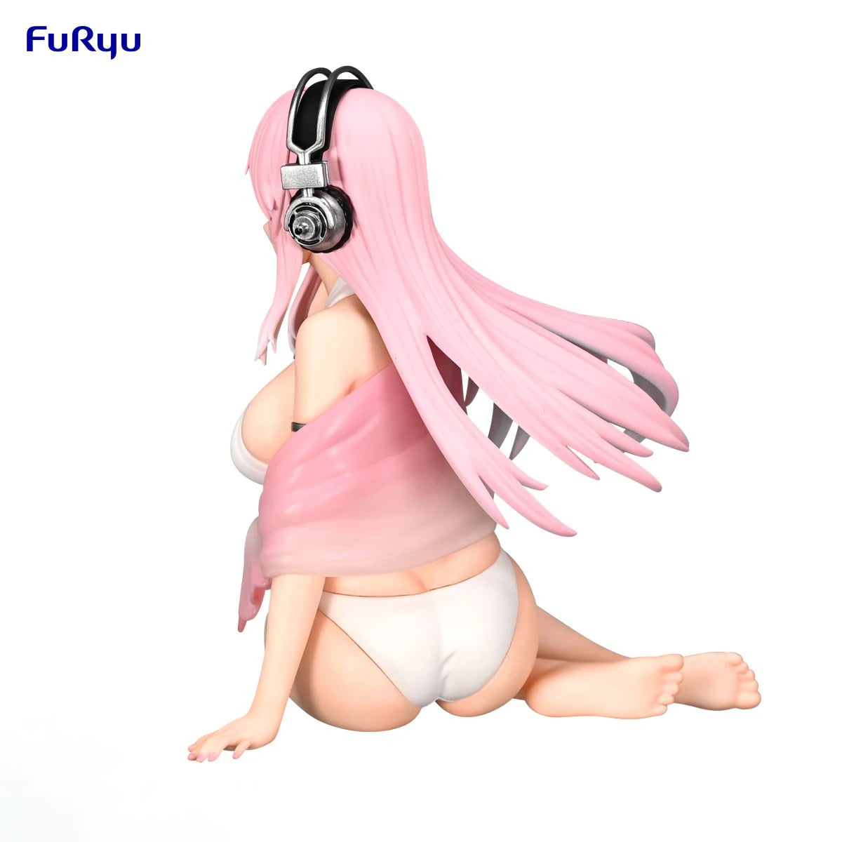 In Stock Original FuRyu Prepainted Noodle Stopper Figure SoniComi (Super Sonico) Sonico White Bikini Ver. Model Decoration