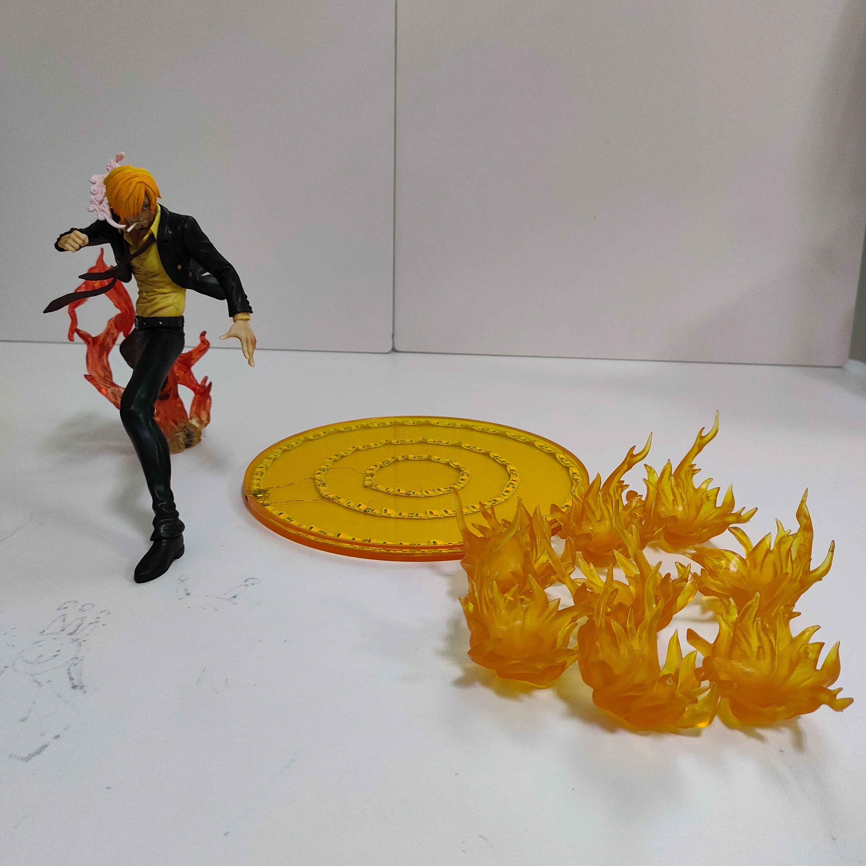 ONE PIECE Anime Sanji Diable Jambe Lampe Led-lampe Action-figuren Modell Figurine Figur &amp; Basis &amp; Lampe DIY Dekoration Spielzeug