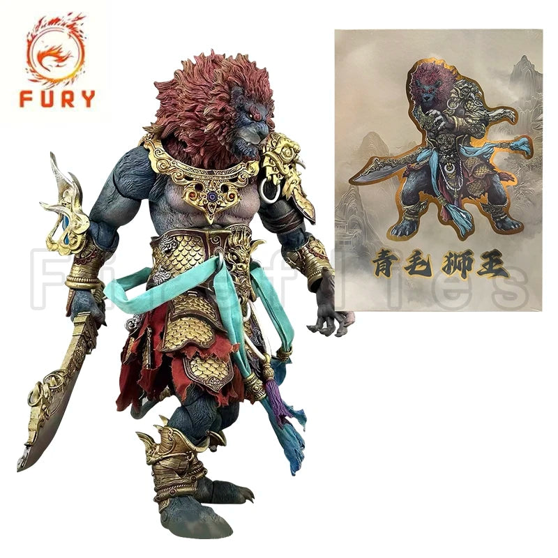 1/12 10inches Fury Toys Action Figure The Record of the Mountain and Sea Demon God Azure Lion Anime