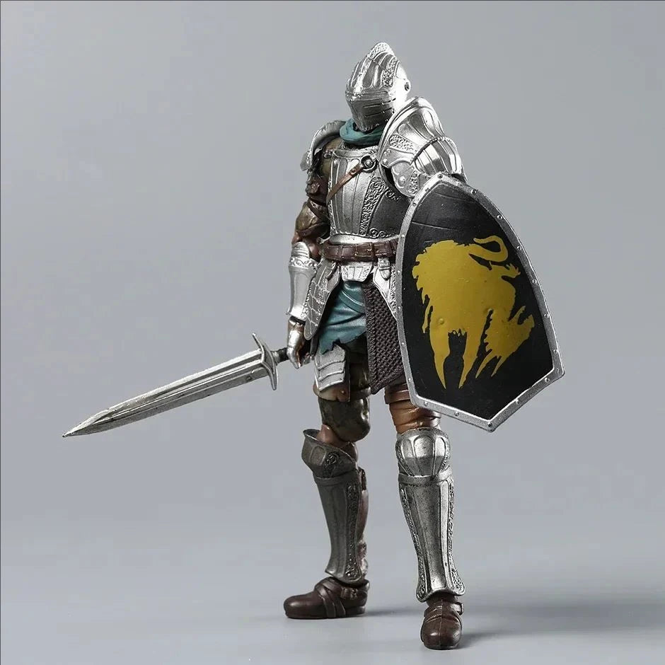 16cm Dark Souls Action Figurine Figma 590 Demon'S Souls Figure Fluted Armor Anime Model Pvc Statue Knight Armor Toys Dolls Gift