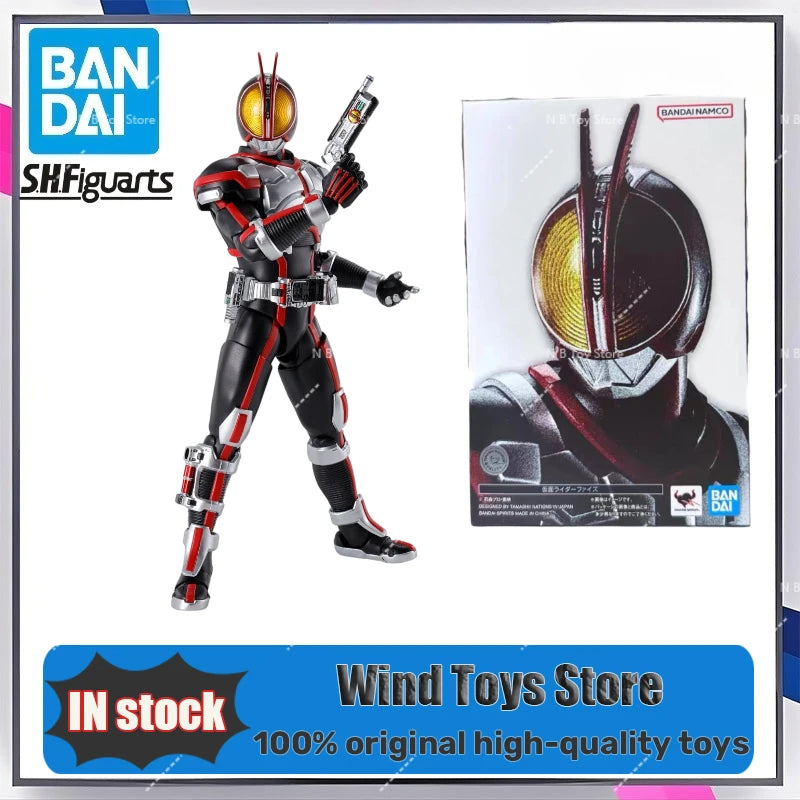 Authentic Kamen Rider Anime Model Bandai-Kits, Kamen Rider Faiz Toys, SHF Action Figure, Assembly Model, Christmas Gift for Kids