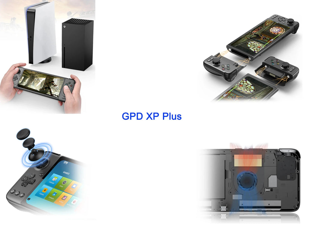 GPD XP Plus Handheld Game Console, 6.81 "Dimensity, Dual 3D Joysticks, MediaTek, SIM Card Smartphone, In Stock, 2023
