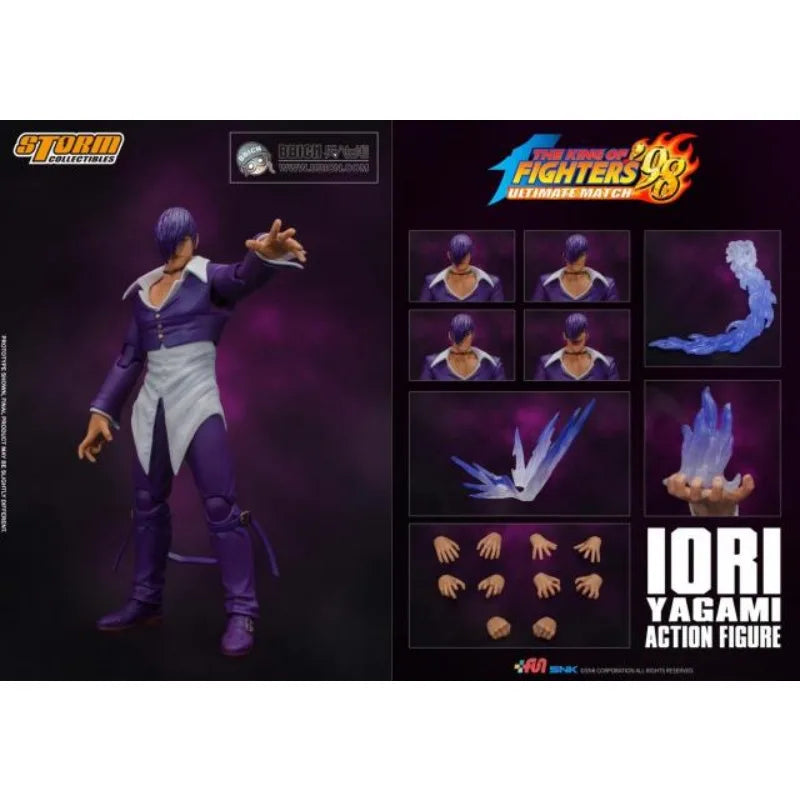 Storm Toys Original 1/12 King of Fighters 98 LORI Hachinohe Purple Special Edition KOF98 Game Mobile Doll Model Handmade Toy