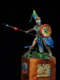 Resin soldier  1/24  ancient officer fantasy soldier stand  Model Unassambled Unpainted  Figure Building Kit