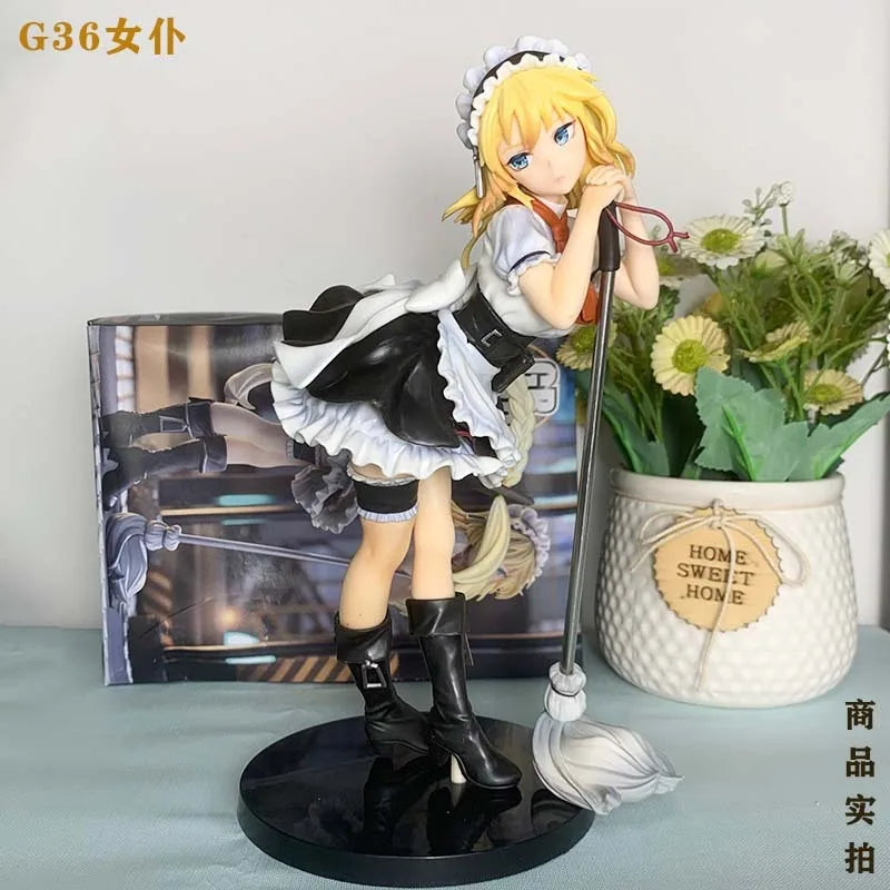 Girls Frontline Maid Gr G36 Figure 2D Beautiful Girl Animation Cute Doll Chassis Car Ornament