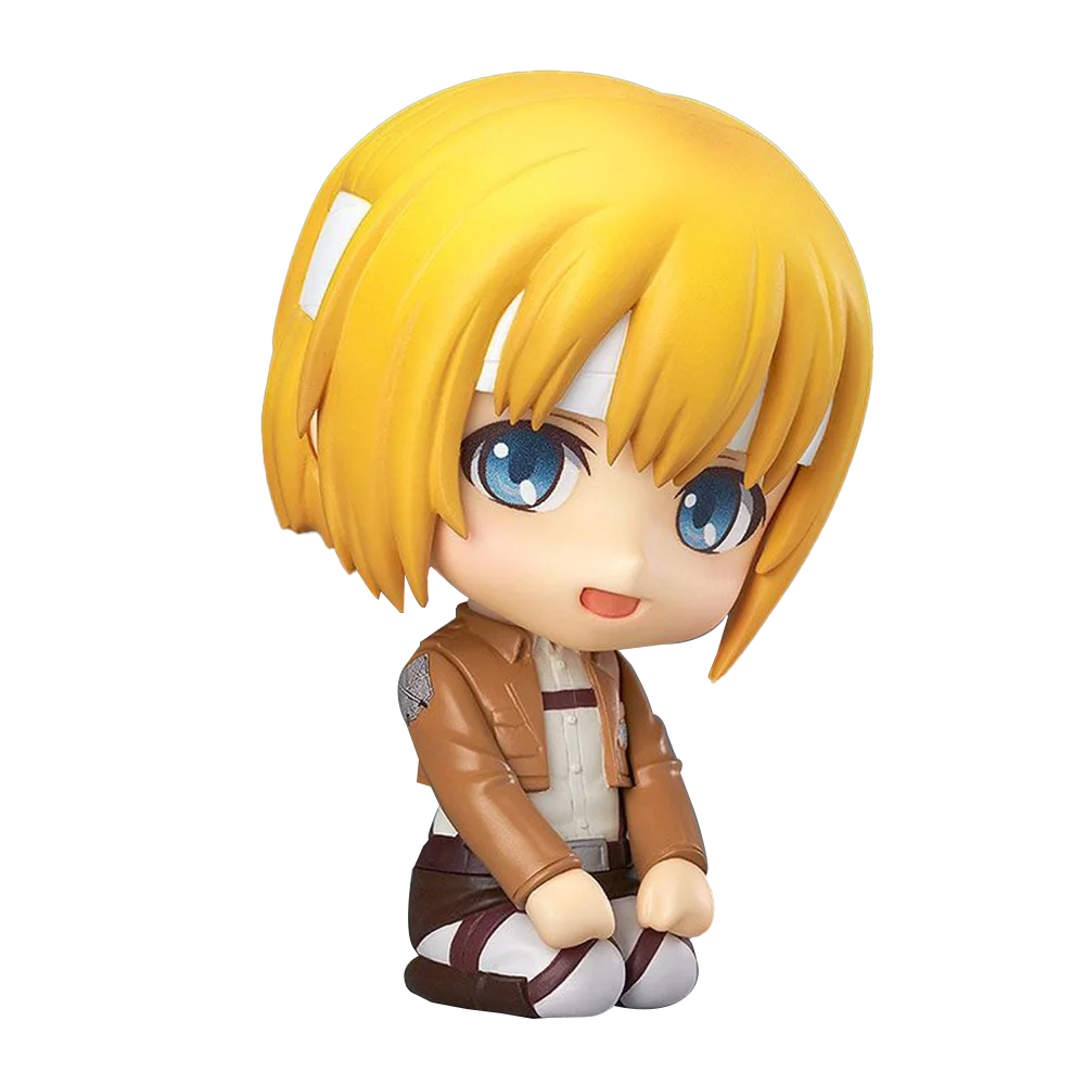 In Stock Armin Arlert 435 Anime Titan Figure Armin Arlert Action Figure Levi Figurine Model Kawaii Doll Cute Q-version Toys Gift