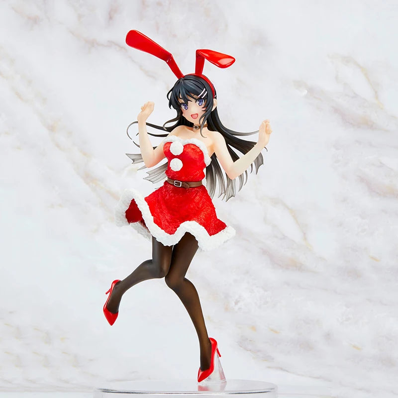 Judai 20cm Original Taito Anime Aobuta Sakurajima Mai Christmas Winter Bunny Mai Senpai PVC Action Figure Collection Model Toys