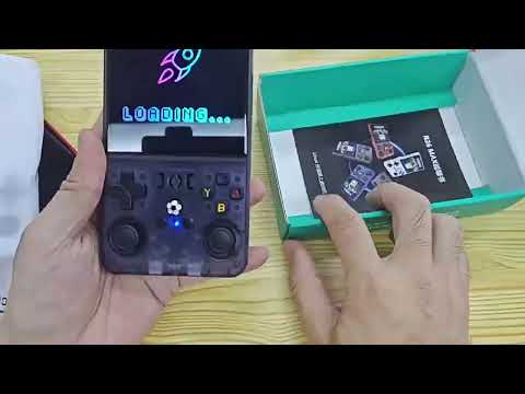 R36MAX Handheld Video Game Console 64G TF Card Pre-installed Game