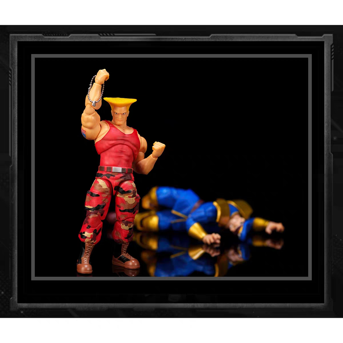 Jada Toys Street Fighter 1/12 Guile vs. M. Bison Versus Set Action Figures