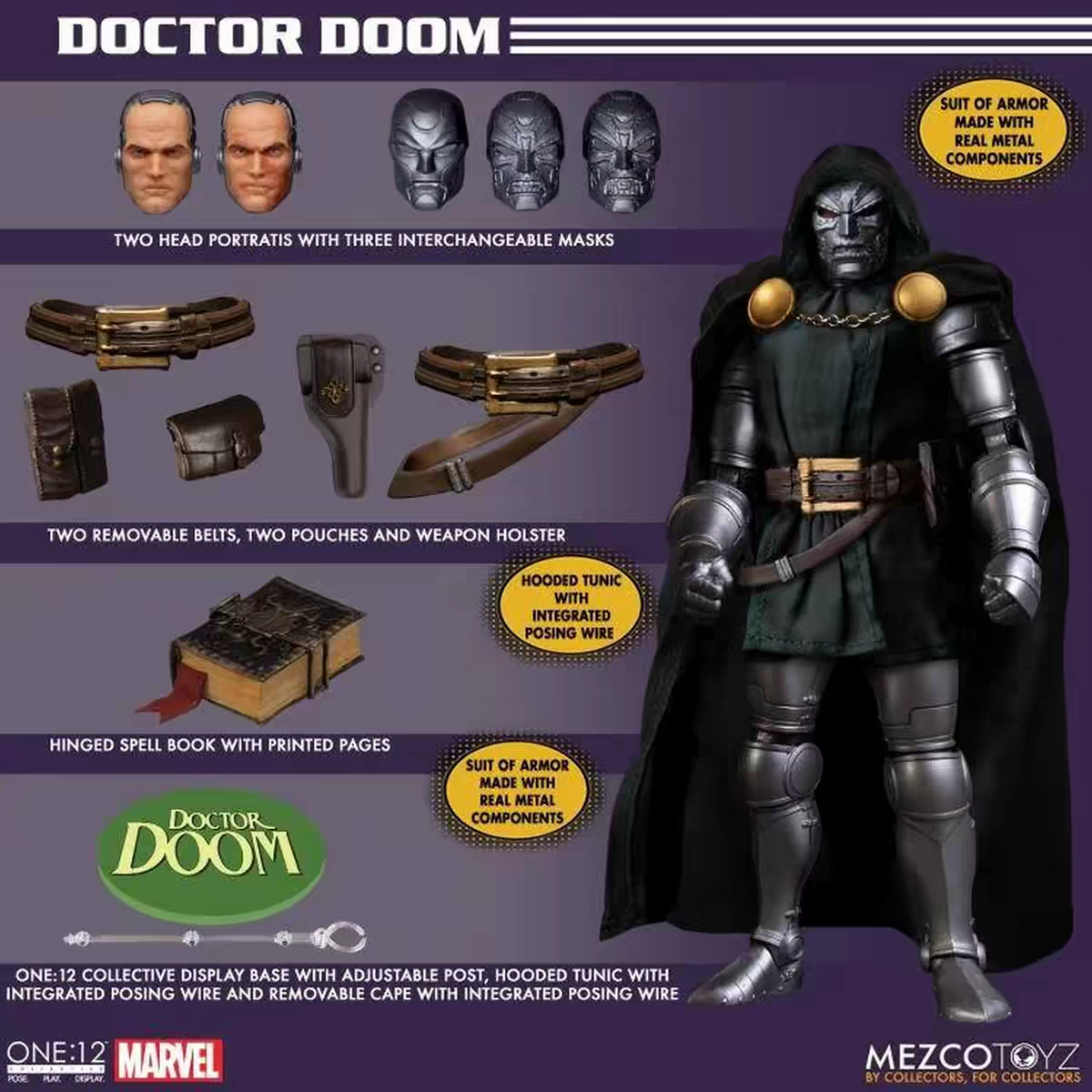 In Transit: Mezco One:12 Collective Marvel Doctor Doom Action Figure Deluxe version