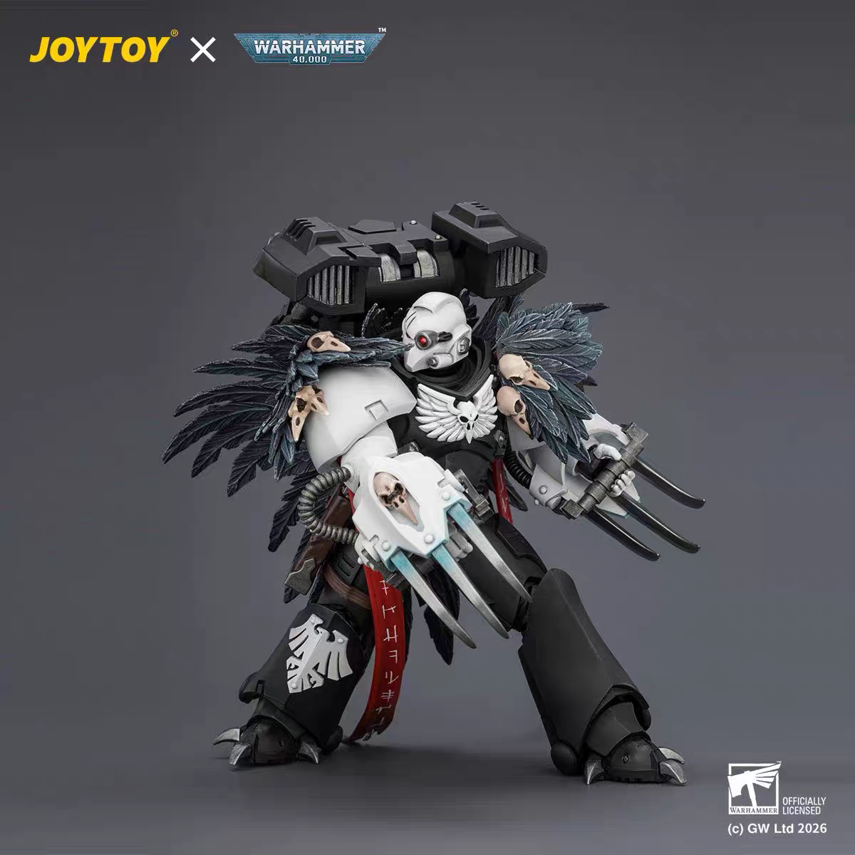 JoyToy Warhammer 40K Raven Guard Chapter Master Kayvaan Shrike 1:18 Scale Articulated Figure