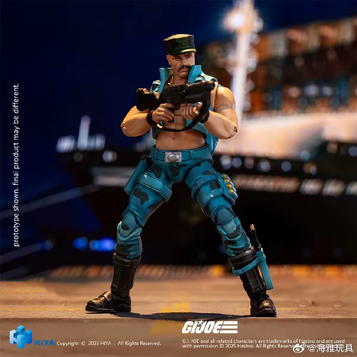 HIYA 1/18 G.I. Joe Roadblock (Marine Corps Version) Articulated Figure
