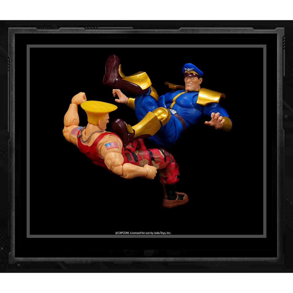 Jada Toys Street Fighter 1/12 Guile vs. M. Bison Versus Set Action Figures