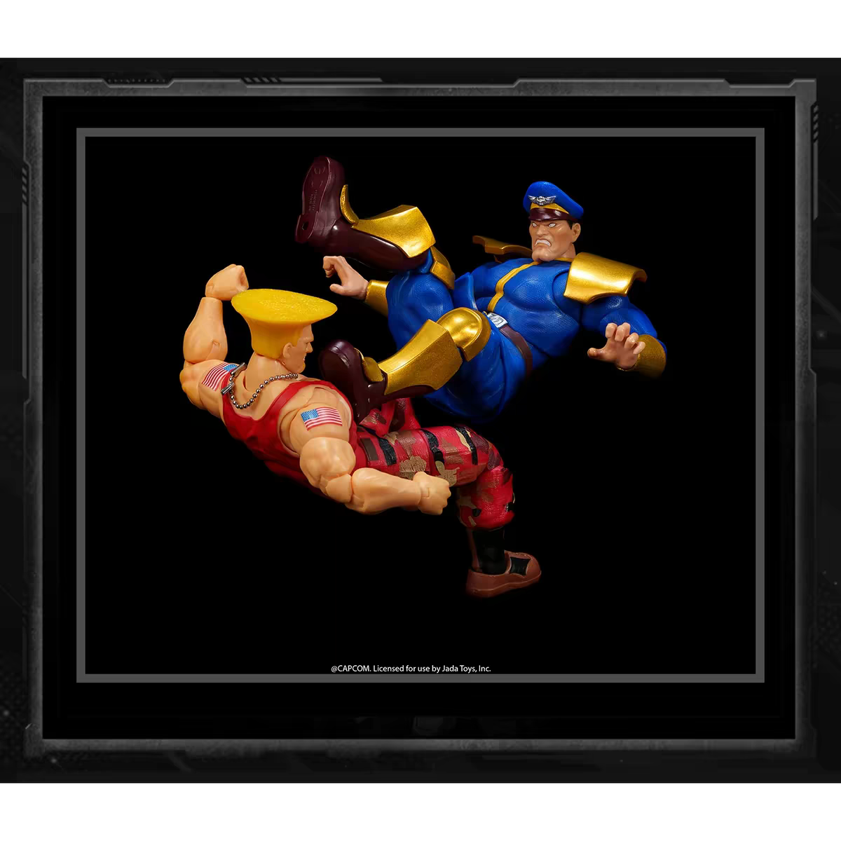 Jada Toys Street Fighter 1/12 Guile vs. M. Bison Versus Set Action Figures