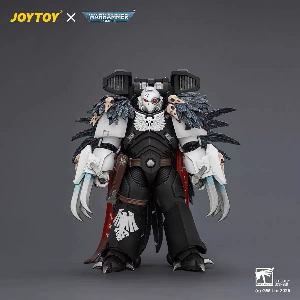 JoyToy Warhammer 40K Raven Guard Chapter Master Kayvaan Shrike 1:18 Scale Articulated Figure