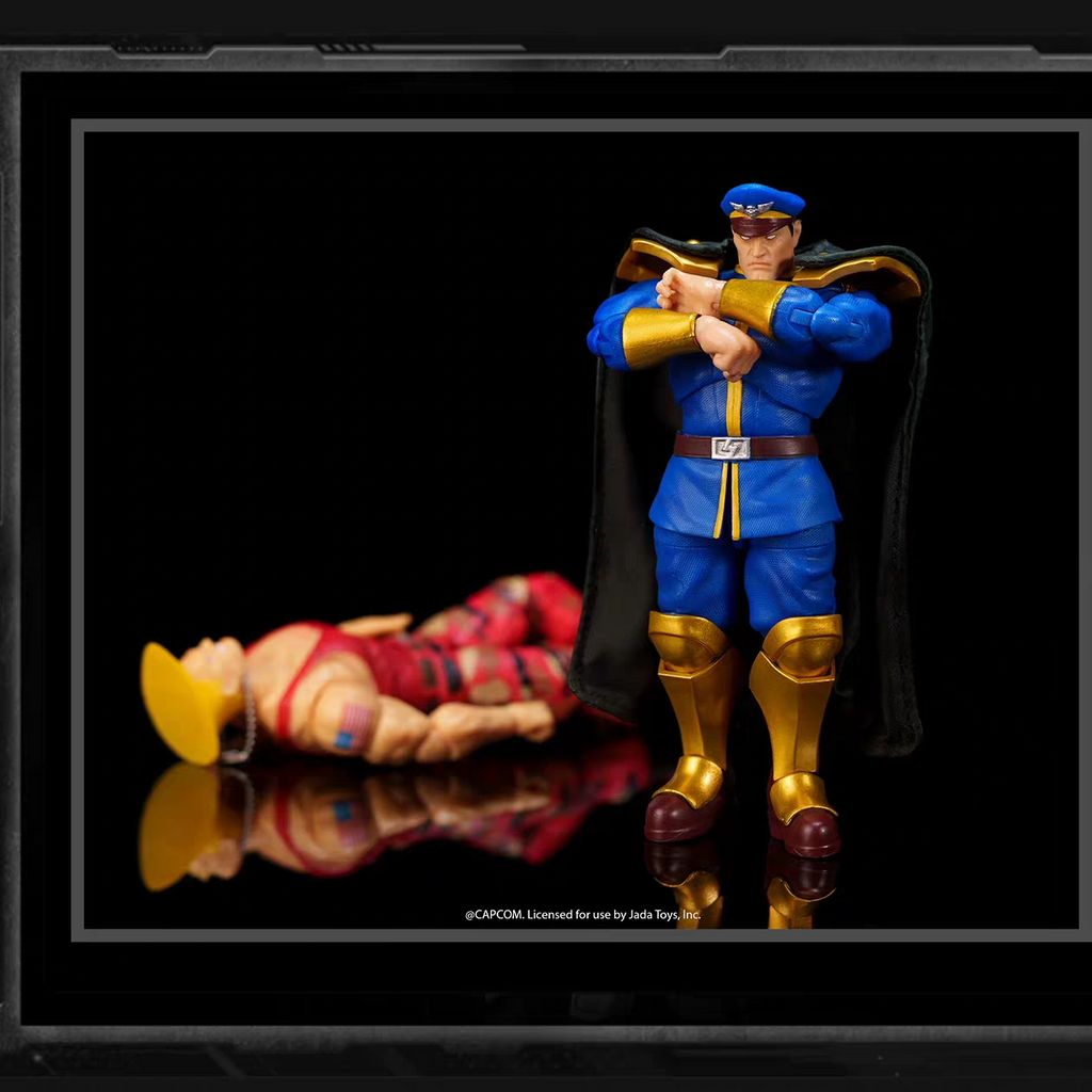 Jada Toys Street Fighter 1/12 Guile vs. M. Bison Versus Set Action Figures