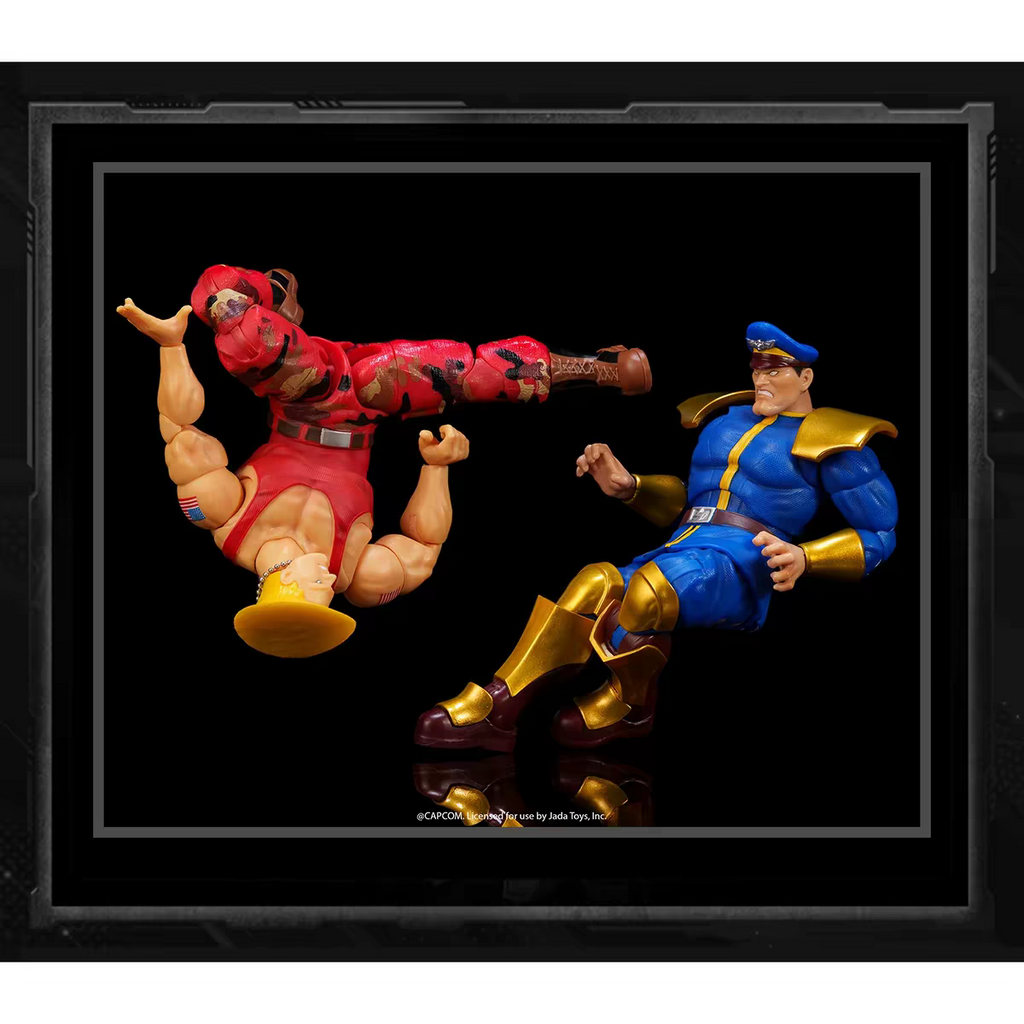 Jada Toys Street Fighter 1/12 Guile vs. M. Bison Versus Set Action Figures