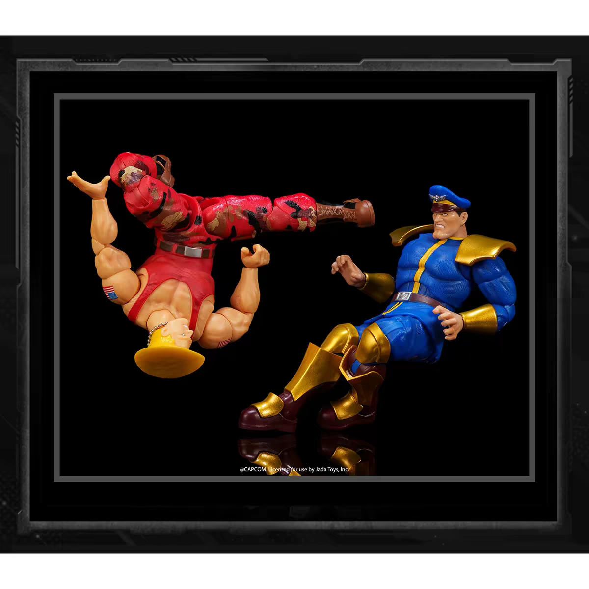 Jada Toys Street Fighter 1/12 Guile vs. M. Bison Versus Set Action Figures