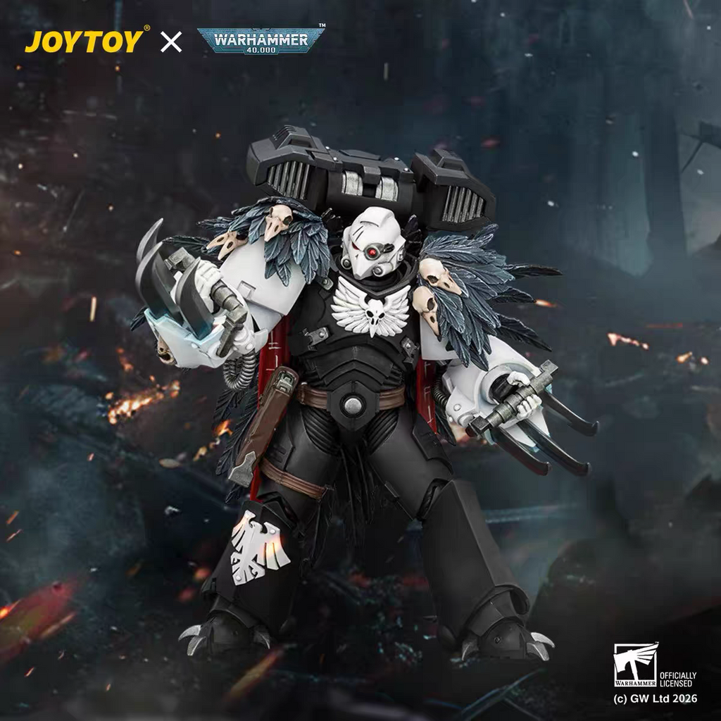 JoyToy Warhammer 40K Raven Guard Chapter Master Kayvaan Shrike 1:18 Scale Articulated Figure