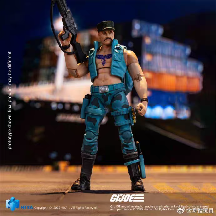 HIYA 1/18 G.I. Joe Roadblock (Marine Corps Version) Articulated Figure